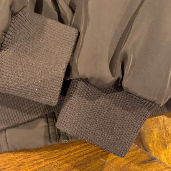 Brown Women's Bomber Jacket - Picture 6 of 8